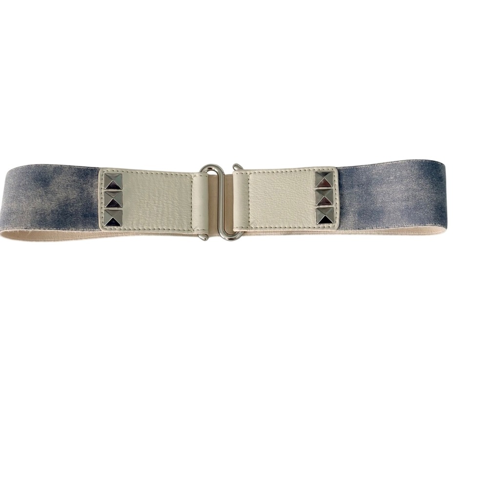 Vintage 90s HYDE Collection Studded Elastic Waist Belt Size S Made in USA